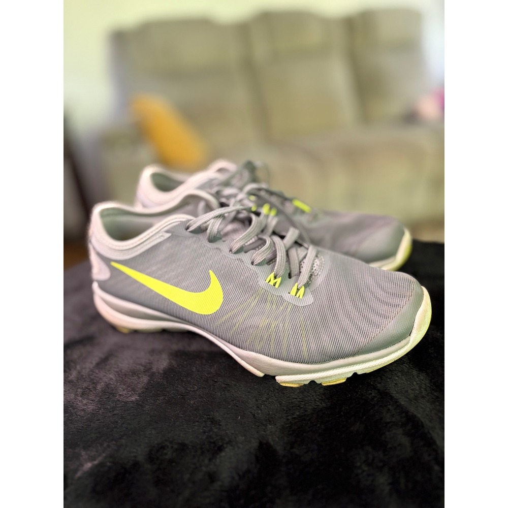 Nike Flex Trainer 6 Womens Cool Grey Volt Training Shoes 819026-003‎